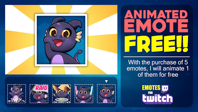 design unique and custom emotes for twitch, kick or discord
