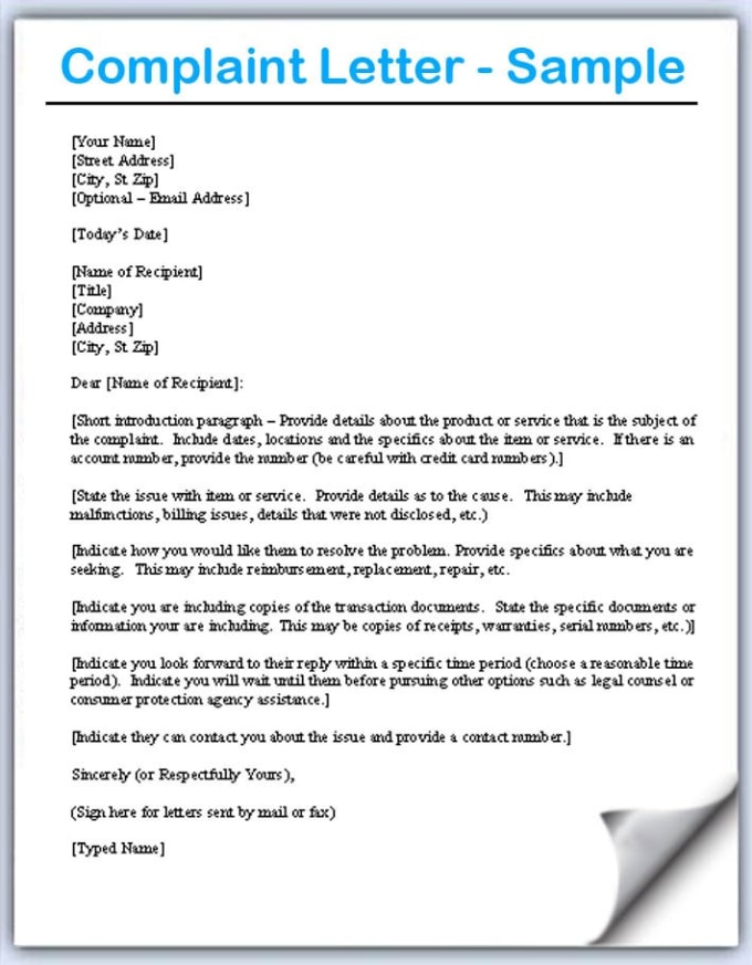 Format Letter-Letter of Complain | Bus | Logistics