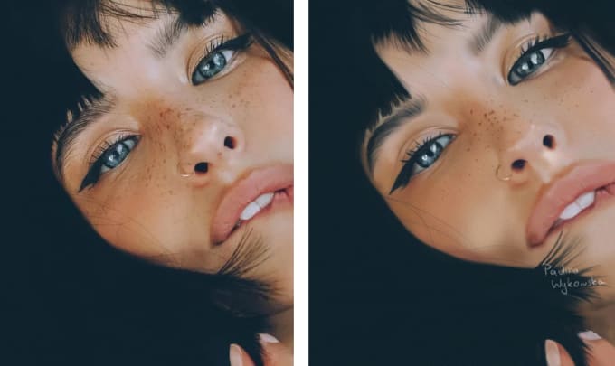 Hand Paint A Custom Realistic Digital Portrait By Linaiz