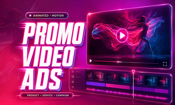create animated promo video ads with motion graphics