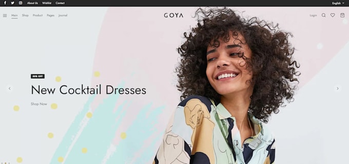 design business or ecommerce wordpress website