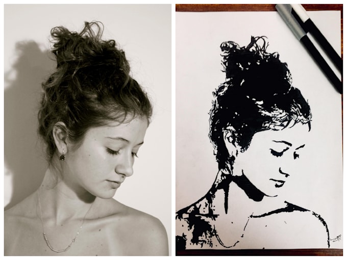 Draw Pencil Sketch Pop Art Or Portrait By M Hamza Rafiq