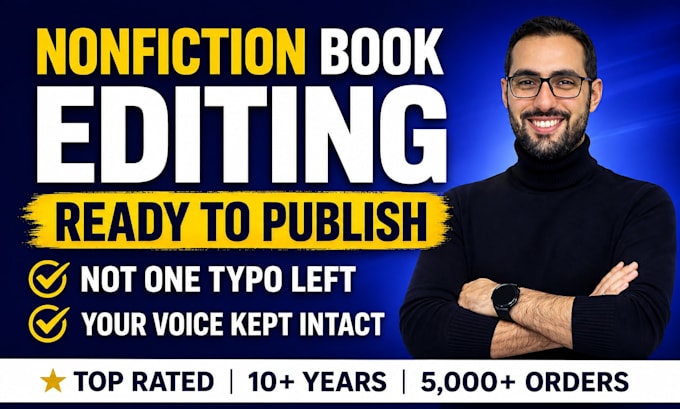 edit and proofread your nonfiction book by a human editor