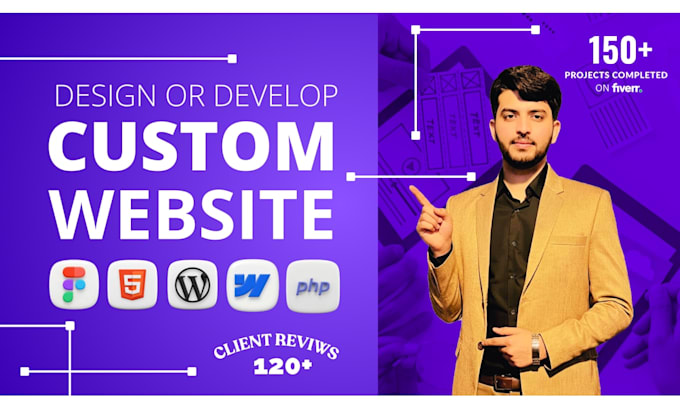 create a custom website with complete front and back end solutions