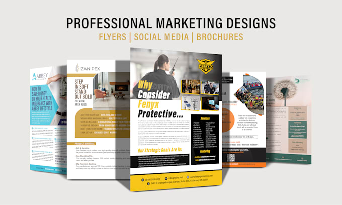 design creative flyer, brochure, poster and digital design
