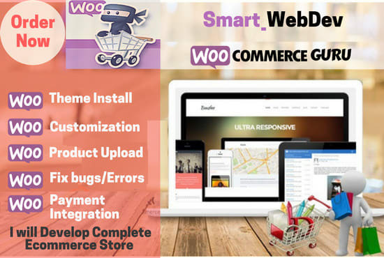 create wordpress woocommerce store and woocommerce customization