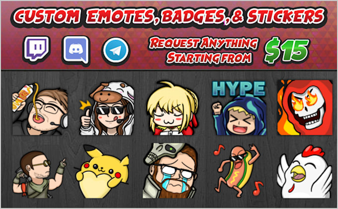 Draw Funny Custom Twitch Emotes Badges Chat Stickers By Hayzentz Fiverr Created at, ascending created at, descending last updated, ascending last updated, descending name. draw funny custom twitch emotes badges chat stickers