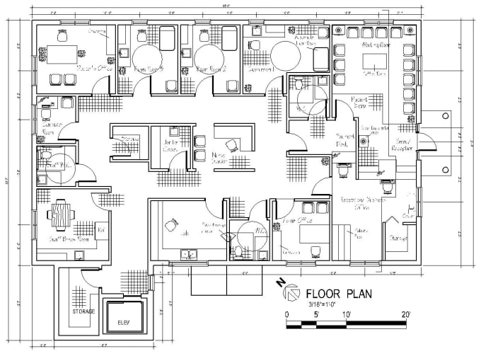 House Plan 2d Drawing Elevation