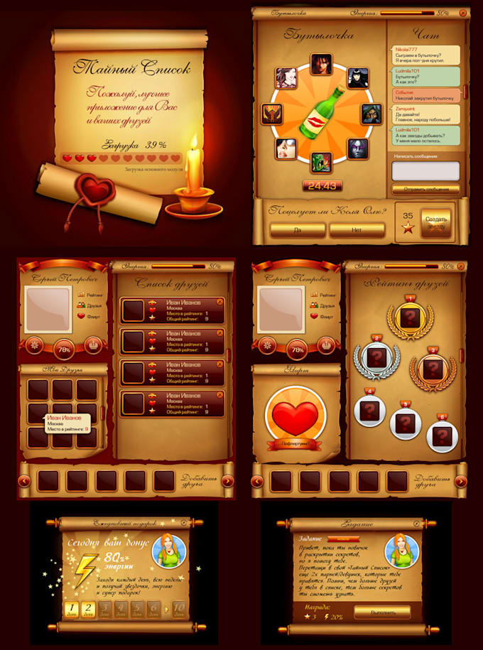Create Game App Ui Design For You By Sspositive