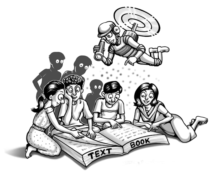illustrate your childrens book in a painterly or cartoon style