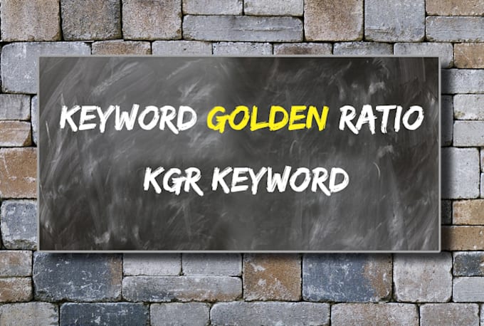 do golden ratio kgr keyword research