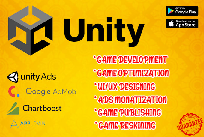 provide unity game development, monetization and multiplayer