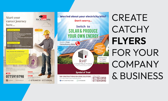 design awesome flyers, broucher and calendar
