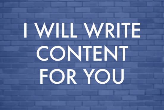 write content for you