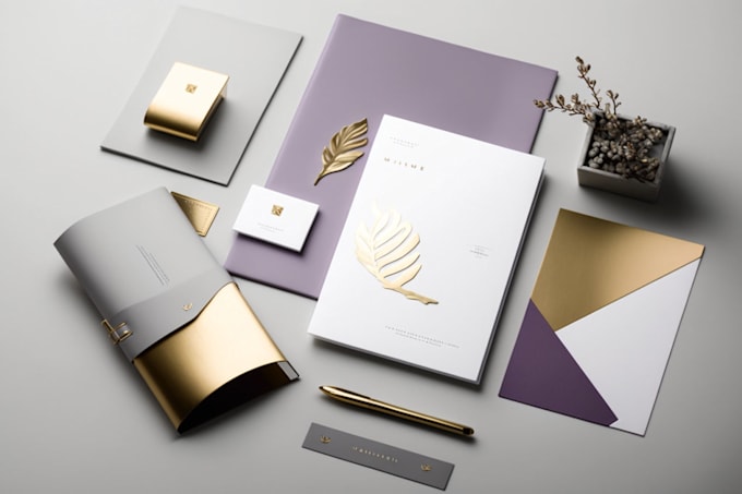 design professional modern logo business card and letterhead