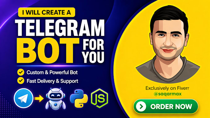 build a custom telegram bot for you