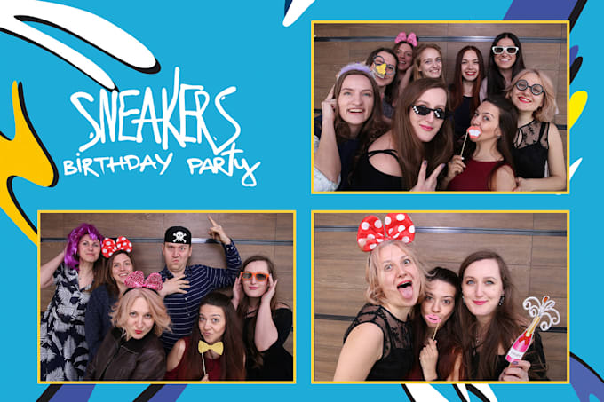 do a creative photo booth template