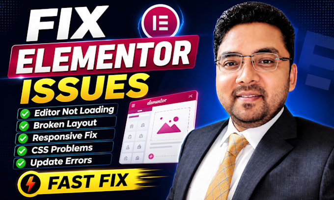 fix elementor issues, bugs, errors and responsive problems