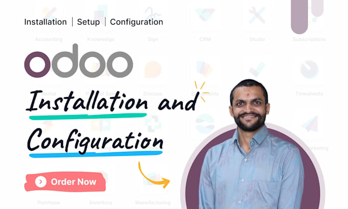 install and configure odoo erp
