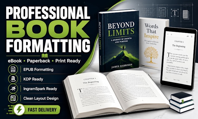 properly format your book for self publishing platforms