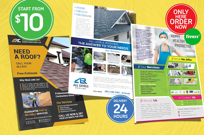 create perfect brochure, flyer design for promotion in property, home business