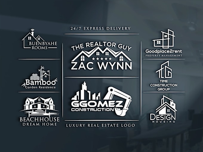 design luxury real estate, property, and realtor branding logo