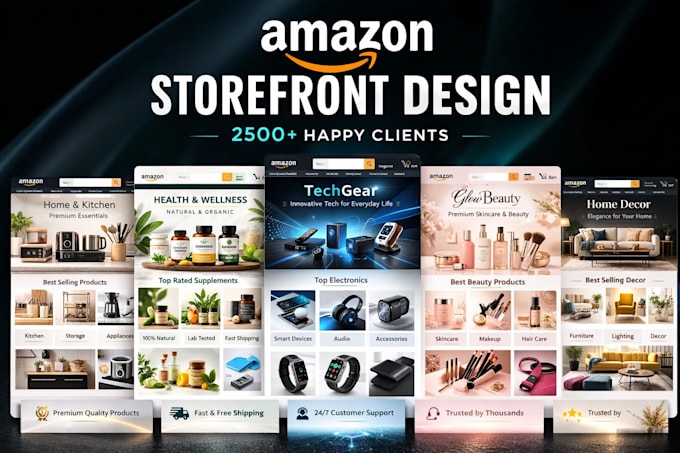 design a high converting amazon storefront for your brand
