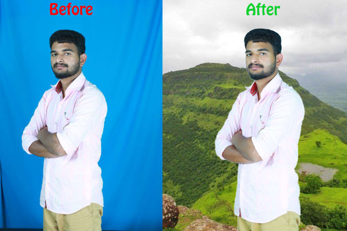 Do your photo back ground change to kerala nature by Tonycheriyan738 |  Fiverr