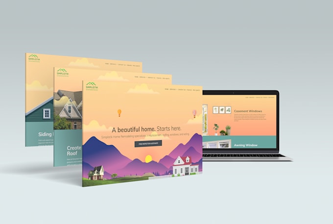 design a stunning clean website UI in figma