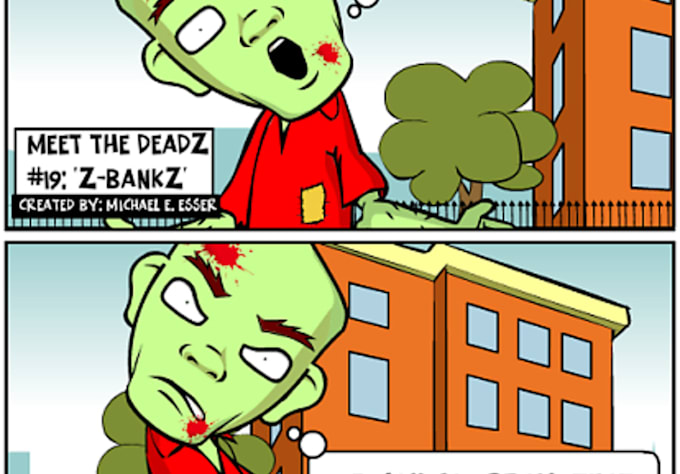 create a custom 4 panel COMICSTRIP in my style within 24 hrs