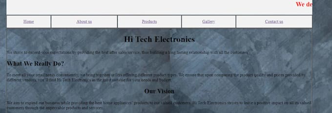 Create web pages in html and css by Humeraayehsa | Fiverr