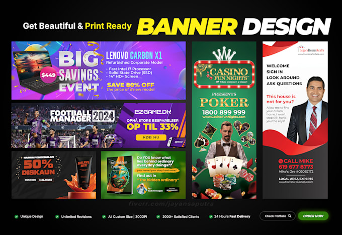 design marketing banner ads, roll up banner, signage design