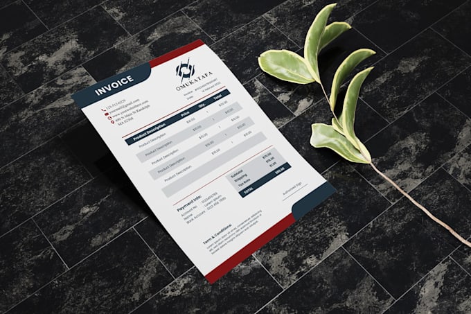create invoice design within 24 hours