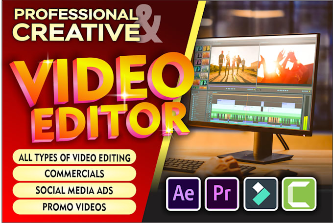 do professional video editing and video ads in 24hr