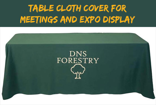 design table cloth runners for your expo display or meetings