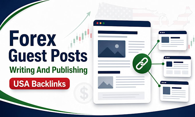 write and publish USA forex blog guest post with SEO backlink services