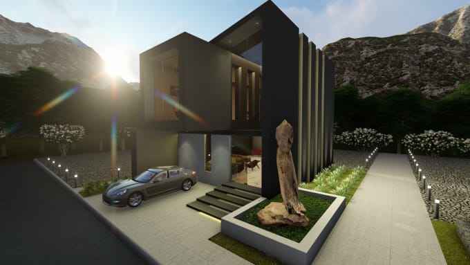 Covert 2d floor plan to 3d with walkthrough in lumion by