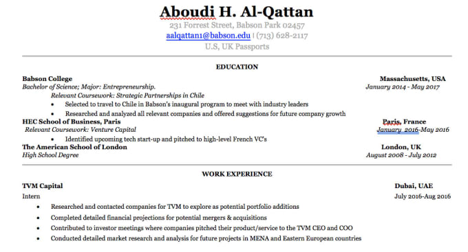 Edit Your Resume Or Cover Letter At A Very High Level By Aboudialqattan