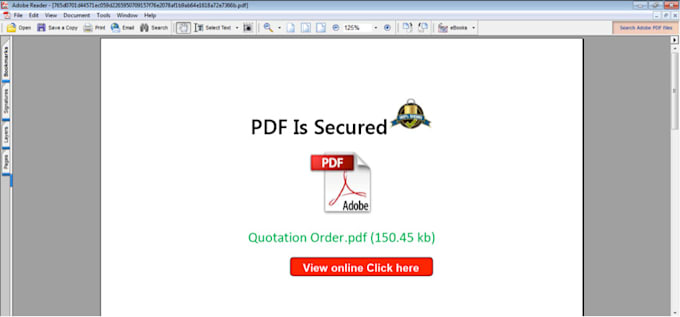 password protect your PDF file