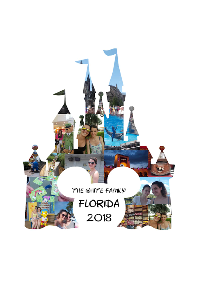 Create A Disney Castle Collage Of Photos By Mzwhite