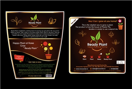 do creative box packaging and label designs using your logo