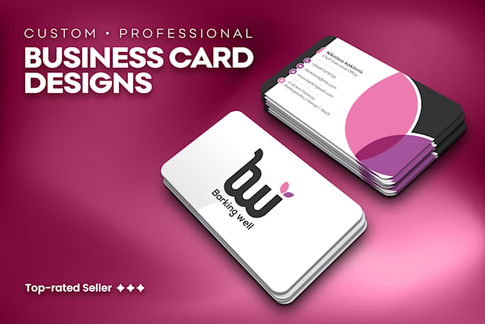create a professional custom business card design