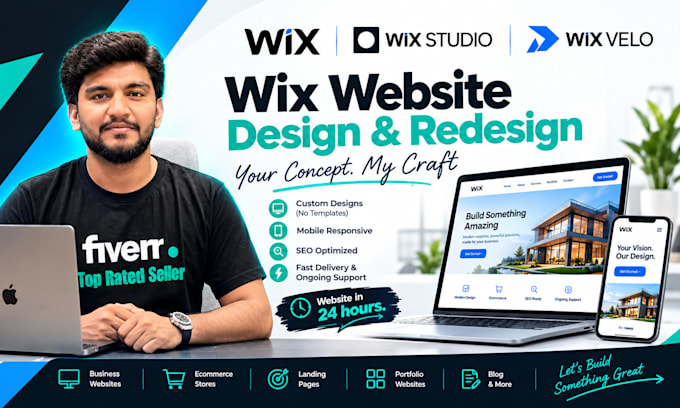 design, develop or redesign your business, ecommerce wix website