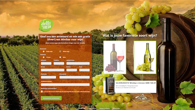 do landing page design with PSD