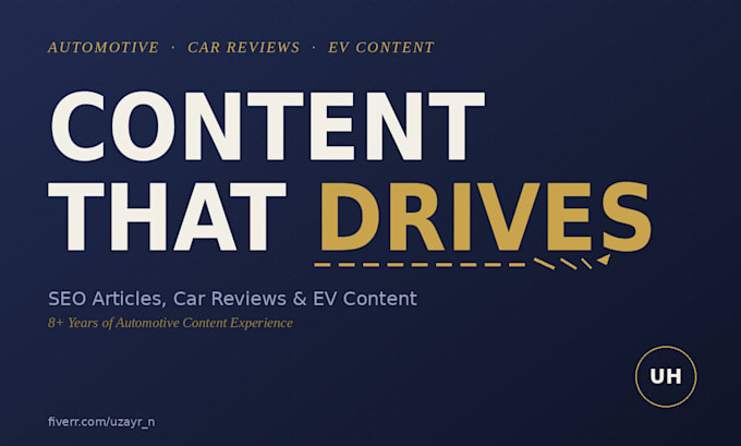 write SEO automotive articles, car reviews and blog posts