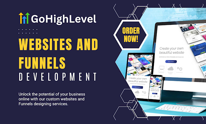 design or redesign your gohighlevel websites and funnels