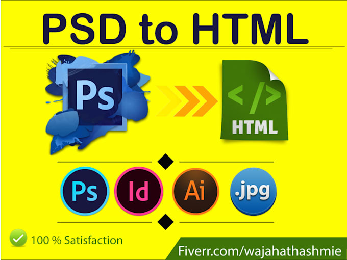 convert psd to html
