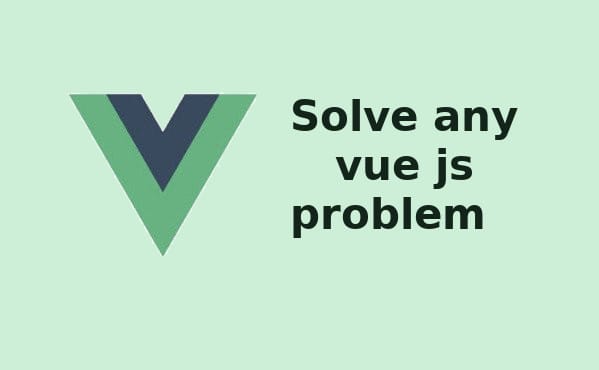 fix any vue js issue or bug