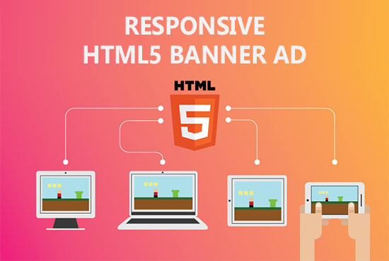 Create responsive html5 banner ad by Htmladbanner | Fiverr