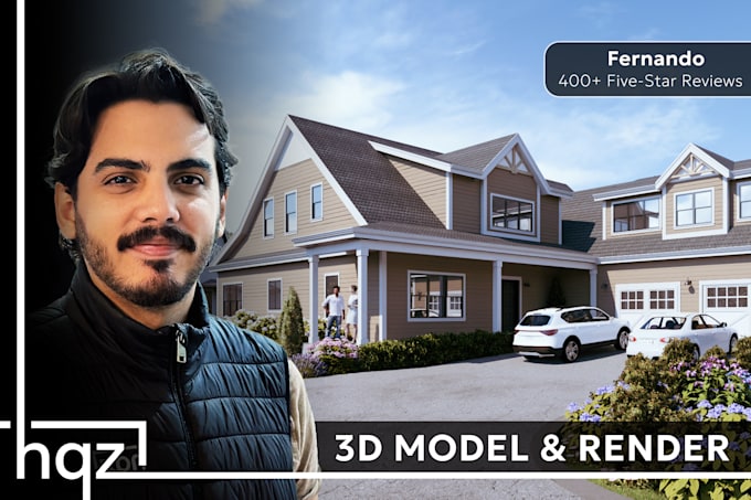 3d model and render your sketchup architectural projects design